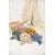 Plyšový zajačik Bunny Blue Doudou et Compagnie modrý 25 cm od 0 mes DC4141