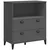 Regal za knjige VIKEN antracit sivi 80 x 40 x 90 cm drveni