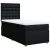 vidaXL Box spring postelja z vzmetnico črn 90x190 cm blago