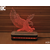Black Cut 3D Lampa Orao, Roze