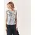 TATUUM Bluza Tossa  temno modra / bela