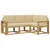 Set vanjskih sofa 4 pcs Bijela i bež
