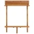 Balkonski barski stol 90x37x122,5 cm masivno bagremovo drvo