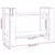 vidaXL Knjižna omara/pregrada siva 80x35x56,5 cm trdna borovina