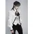 Kravata plastron DEVIL FASHION - Retro Gothic - bela - AS27202