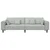 Sofa Svijetlo siva 250 x 77 x 76 cm Baršun