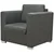 Trodijelni set sofa od tkanina tamnosivi
