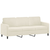 2-dijelni set sofa krem baršunasti