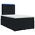 vidaXL Postelja boxspring z vzmetnico Črna 120 x 190 cm Blago