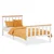 Homestyle4U Enoposteljna postelja, 96x206x82 cm, bela