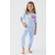 U.S. POLO ASSN. Pidžama za devojčice US1418-G plava