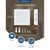 Aigostar - LED plafonsko nadgradno svetlo LED/18W/230V 3000K 22,6x22,6 cm bela