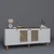 Hanah Home Konzolni sto Bohemian 1600-145, 180x75x40 cm, Belo-hrast boje