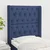 Vidaxl Vzglavje z ušesi modro 83x16x118/128 cm blago