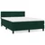 Vidaxl Box spring postelja z vzmetnico temno zelena 140x200 cm žamet