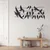 WallXpert metalni zidni ukras 5023, ptice na žicama, 75 x 35 cm, crni