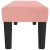 Greatstore Klop roza 100x30x30 cm žamet