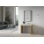 Ityhome Ityhome 90 x 77 konzolna miza bela/rjava, (20847855)