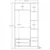 Hanah Home Ormar Rb-111, 105x210x52 cm, Beli