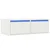 TV ormarić s LED svjetlima bijeli 75x35,5x25 cm