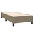 Vidaxl Box spring postelja z vzmetnico LED taupe 80x200 cm blago