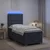 vidaXL Postelja boxspring z vzmetnico Temno siva 90 x 190 cm Žamet