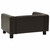 Sofa za pse smeđa 60 x 43 x 30 cm od pliša i umjetne kože