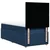 Vidaxl Box spring postelja z vzmetnico modra 90x200 cm blago