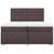Vidaxl Box spring postelja z vzmetnico temno rjav 200x200 cm blago