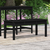 Vrtna klupa crna 109x44x45 cm od masivne borovine