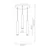 Luster na sajli HUDSON 3xGU10/8W/230V crna