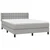 Vidaxl Box spring postelja z vzmetnico svetlo siva 140x200 cm blago