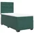 Vidaxl Box spring postelja z vzmetnico temno zelena 80x200 cm žamet