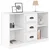Komoda sjajna bijela 104,5x35,5x67,5 cm od konstruiranog drva