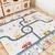 Playtime Sklopiva dvostrana podloga Transport 150x180x1 cm
