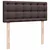 Vidaxl Box spring postelja z vzmetnico temno rjav 120x200 cm blago