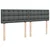 Vidaxl Box spring postelja z vzmetnico temno siva 200x200 cm blago