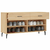 Klupa za cipele boja hrasta 102 x 35 x 55 cm konstruirano drvo
