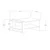 Hanah Home Klub sto Gaye 80x35x50cm Orah