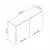 Hanah Home kuhinjski element Minar 8010, 120 cm, beli
