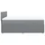 Vidaxl Box spring postelja z vzmetnico svetlo siva 140x200 cm blago