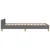 Vidaxl Posteljni okvir brez vzmetnice temno siv 90x200 cm blago