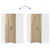 Vidaxl omara za vogal LUCCA Sonoma hrast 57 x 57 x 100 cm