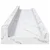 Polica na zidu s policom 4 pcs Bijeli mramor 60 x 9 x 3 cm