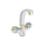 UNITAS dvoročna kopalniška armatura za umivalnik VAL KROM/ZLATO (07070)
