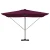 Suncobran S LED lampica Bordeaux Crvena 286 x 284 x 270 cm