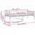 Vidaxl Dnevna postelja z vzmetnico Waksno rjava in bela 90 x 200 cm