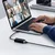 USB-A v RJ45 omrežni adapter Techsuit NetLink AC19 100Mbps - black