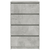 Komoda siva boja betona 60 x 35 x 98,5 cm od konstruiranog drva