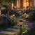 LED solarna svetiljka LAWN LED/1,2V 100 mAh 3000K 44 cm IP44 crna